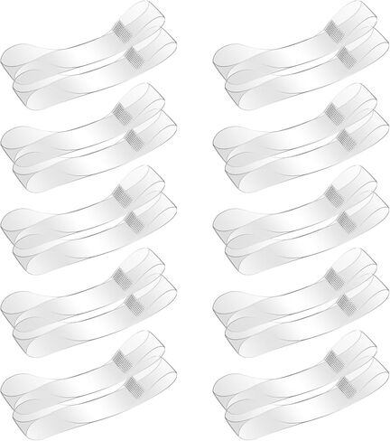 Transparent Invisible High Heel Shoe Straps 10 Pairs Elastic Anti Loose Shoelace TPU Shoe Laces Band Fixed Tie Belt Adjustable Shoe Laces for Holding Loose High Heel, 2 Sizes in Saudi Arabia