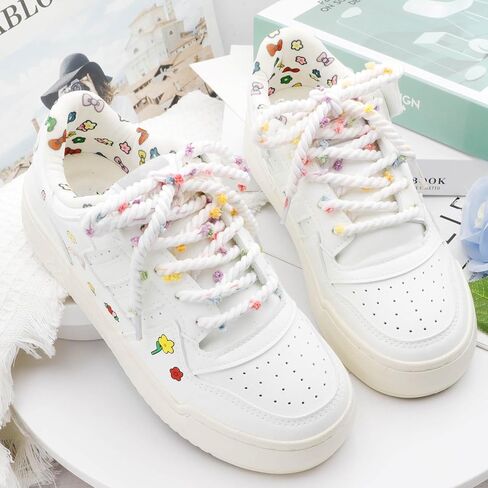 YJRVFINE Round Thick Rope Shoelaces: Twisted Shoestrings Sneakers Colored Shoe Lace - 2 Pair in Saudi Arabia