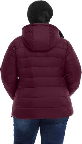 Plus Size Women's Packable Puffer Jacket 1X-6X Water-Resistant Lightweight Winter Coat(Exclusively for Plus Size) in Kuwait