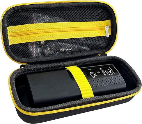 حقيبة حقيبة متوافقة مع ضاغط الهواء المحمول، منفاخ إطارات ضاغط الهواء 120 رطل لكل بوصة مربعة، حامل تخزين نفخ الإطارات المحمول لكابل USB، بيت الهواء، الموصل والملحقات (الجراب فقط) in Kuwait