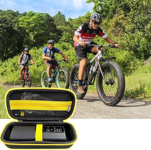 حقيبة حقيبة متوافقة مع ضاغط الهواء المحمول، منفاخ إطارات ضاغط الهواء 120 رطل لكل بوصة مربعة، حامل تخزين نفخ الإطارات المحمول لكابل USB، بيت الهواء، الموصل والملحقات (الجراب فقط) in Kuwait