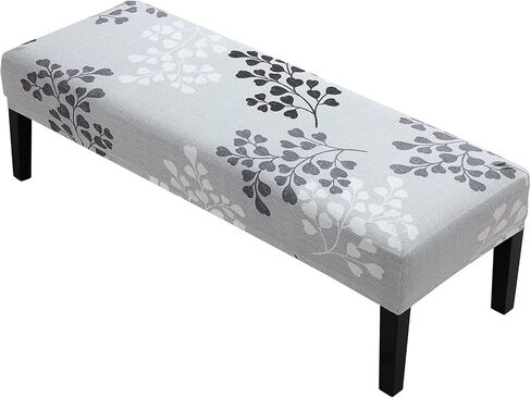 Dining Room Bench Covers, PU Leather Waterproof Upholstered Bench Slipcover, Removable Washable Bench Seat Protectors for Living Room, Bedroom, Kitchen(PU Coffee) in Kuwait