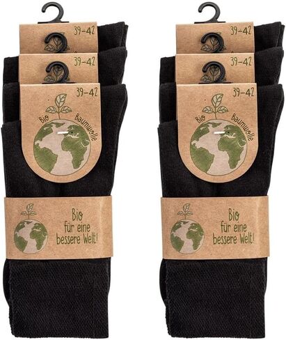 Leo Design 6 Pair Organic Cotton Dress Socks Seamless Socks Men & Women, Soft in Saudi Arabia