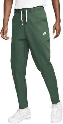 Nike Club Men's Woven Tapered Leg Pants (DX0623-323, Fir/White) in Saudi Arabia