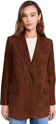 Madewell Women's The Kline Blazer Suede in Saudi Arabia