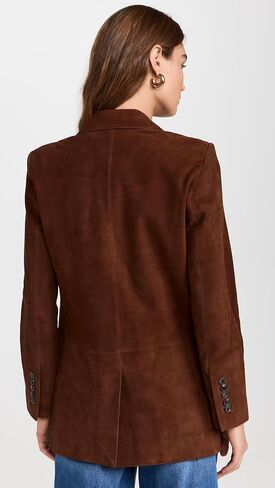 Madewell Women's The Kline Blazer Suede in Saudi Arabia