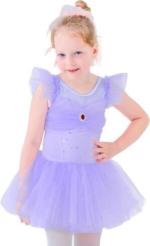 BAOHULU Ballet Leotards for Girls Toddler Dance Outfit Tutu Skirt Activewear B315_BlackOrange_L in Saudi Arabia