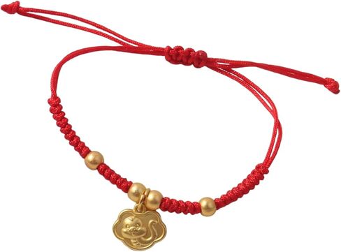 2025 New Year of Snake Red String Braided Bracelet Handwoven Adjustable 12 Zodiac Animal Snake Charm Bracelet Lucky Chinese Feng Shui Protection Rope Bracelets for Women New Year Jewelry Gifts in Saudi Arabia