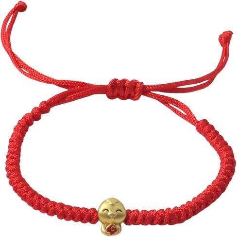 2025 New Year of Snake Red String Braided Bracelet Handwoven Adjustable 12 Zodiac Animal Snake Charm Bracelet Lucky Chinese Feng Shui Protection Rope Bracelets for Women New Year Jewelry Gifts in Saudi Arabia