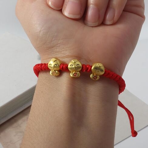 2025 New Year of Snake Red String Braided Bracelet Handwoven Adjustable 12 Zodiac Animal Snake Charm Bracelet Lucky Chinese Feng Shui Protection Rope Bracelets for Women New Year Jewelry Gifts in Saudi Arabia