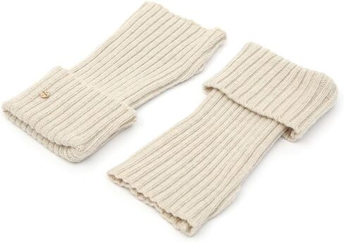 UNDERCONTROL Gold Brass Label Cashmere Blend Soft Warm Knit Touch Screen Fingerless Generous Long Gloves Korea Hand Warmer in Saudi Arabia
