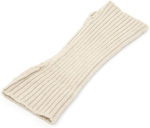 UNDERCONTROL Gold Brass Label Cashmere Blend Soft Warm Knit Touch Screen Fingerless Generous Long Gloves Korea Hand Warmer in Saudi Arabia
