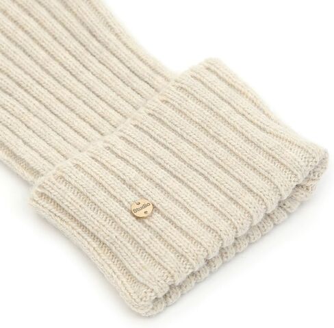UNDERCONTROL Gold Brass Label Cashmere Blend Soft Warm Knit Touch Screen Fingerless Generous Long Gloves Korea Hand Warmer in Saudi Arabia