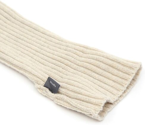 UNDERCONTROL Gold Brass Label Cashmere Blend Soft Warm Knit Touch Screen Fingerless Generous Long Gloves Korea Hand Warmer in Saudi Arabia