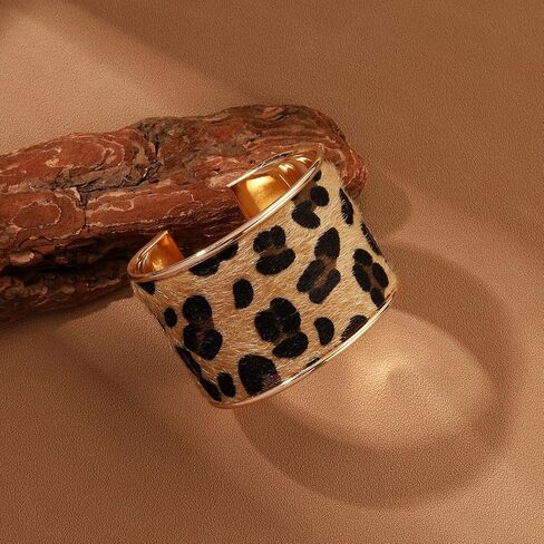 Wild Leopard Cuff Bracelet Gold Open Bangle Bracelets for Women Fashion Jewelry in Saudi Arabia