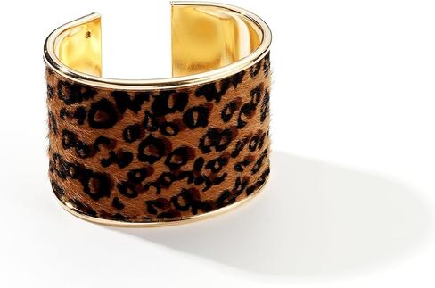 Wild Leopard Cuff Bracelet Gold Open Bangle Bracelets for Women Fashion Jewelry in Saudi Arabia