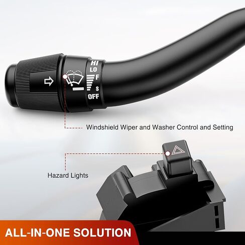 مفتاح إشارة الانعطاف Nilight متوافق مع 1992 1993 1994 1995 1996 1997 Ford F150 F250 F350 Aerostar F Super Duty 1992-1996 Ford Bronco 1992-1994 Ford F53 F59 مفتاح ممسحة الزجاج الأمامي in Saudi Arabia