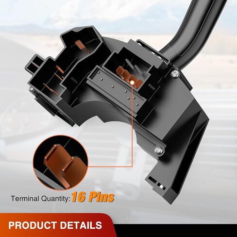 مفتاح إشارة الانعطاف Nilight متوافق مع 1992 1993 1994 1995 1996 1997 Ford F150 F250 F350 Aerostar F Super Duty 1992-1996 Ford Bronco 1992-1994 Ford F53 F59 مفتاح ممسحة الزجاج الأمامي in Saudi Arabia