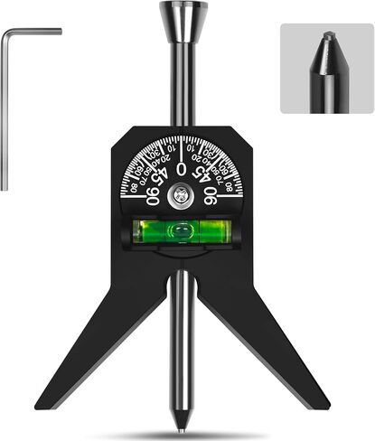 2024 New Upgraded Pipe Center Finder Matte Black, Pipefitter Tools With Centering Head, Measure Pipe Diameter Over 1/2" & up With 4" Y-Type Base and Adjustable Dial Bubble Protractor in Saudi Arabia