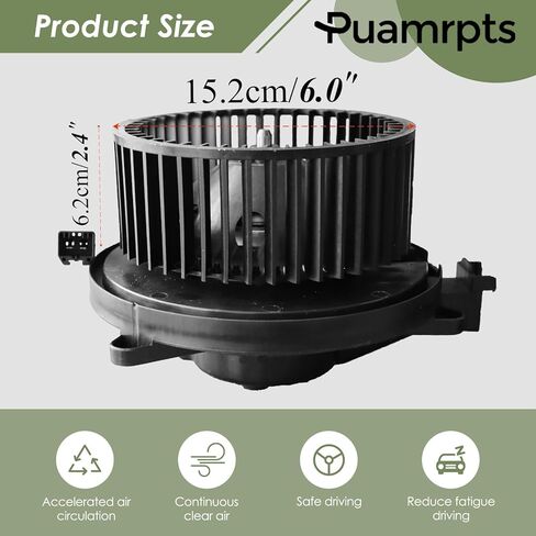 محرك منفاخ تيار متردد - متوافق مع سيارات Acur-a، Honda - MDX 2014-2020 | جواز السفر 2019-2022، الطيار 2016-2022، ريدجلاين 2017-2023 - استبدال # 79310TZ5A42 in Kuwait