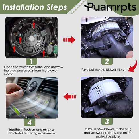 محرك منفاخ تيار متردد - متوافق مع سيارات Acur-a، Honda - MDX 2014-2020 | جواز السفر 2019-2022، الطيار 2016-2022، ريدجلاين 2017-2023 - استبدال # 79310TZ5A42 in Kuwait