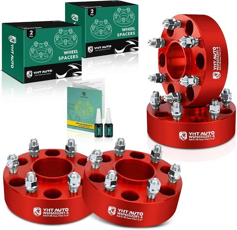 YHTAUTO 6x5.5 Hubcentric Wheel Spacers 1.25 inch Fits Chevrolet Tahoe, Suburban, GMC Yukon, Cadillac Models, Forged 6x139.7mm Tire Spacers 32mm with M14x1.5 Studs 78.1mm Hub Bore 4Pcs, Black in Saudi Arabia