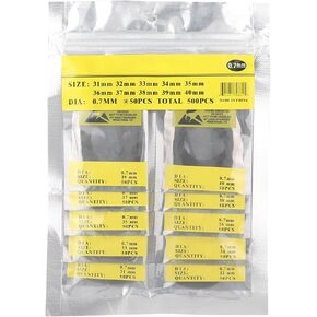 500Pcs/Bag Watch Back Cover Gasket, Rubber O-Rings, Watch Repair Tool Replacement O-Rings for Watch Back (0.7-500pcs)