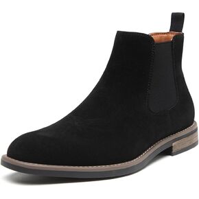 DECARSDZ Men's Chelsea Boots Casual Classic Comfy Slip-On Suede Chukka Mens Ankle Boot