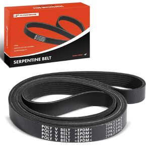 A-Premium Engine Serpentine Drive Belt Compatible with Jaguar XJR 1998-2003, XK8 XKR 2000-2002, Vanden Plas 2000-2002 & Land Rover Discovery 1999-2004 & Mercedes-Benz CL600 2001-2002, 4.0L 4.6L 5.8L