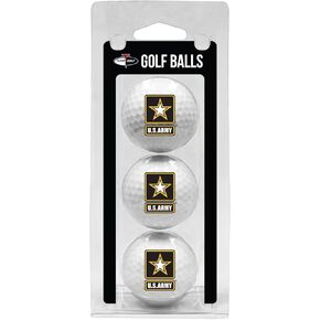 Team Golf Military Army 3 Golf Ball Pack Regulation Size Golf Balls, 3 Pack, Full Color Durable Team Imprint