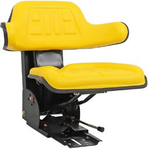 GXYWADY Yellow Universal Tractor Suspension Seat Replacement for John Deere 1020 1530 2020 2030 2040 2550 2630 2640 5200 5210 5300 5310