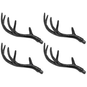 Unomor 2 Pairs Artificial Antlers Plastic Deer Antlers, Realistic Reindeer Horn Props for Christmas, Halloween, and Diy Costume Parties