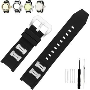 Rubber 26mm 1959 Watch Bands Compatible Fit for Invicta Russian Diver 1959 1201 1805 1845 Replacement Silicone Strap Wirstband for Men and Women Waterproof Bracelet Watch accessories