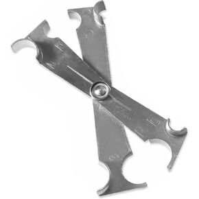 1-Piece Automotive Scissor-Style Fuel Line Disconnect Tool, Air Conditioning Fuel Line Quick Connector Removal Multi-Purpose Wrench, Universal for Most Cars (Silver)