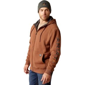 ARIAT Men's Rebar All-Weather Full Zip Hoodie