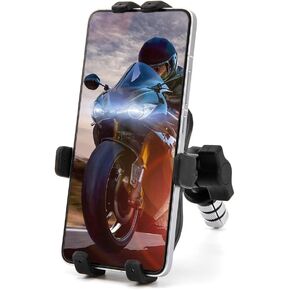 Motorcycle Phone Mount fit for Fork stem Hole 12mm -25mm for GSX-R750 CBR954RR VFR 800 Nin-ja 650 Phone Holder (Type B)