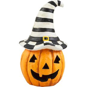 Mud Pie Witch Lantern, Pumpkin, 8.25" x 3.75"