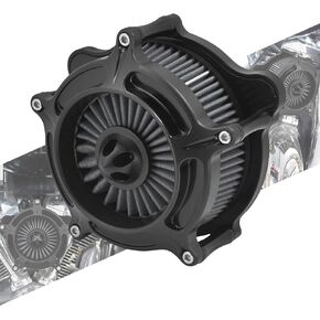 Motorcyle Air Cleaner Filter Kit Fit for Harley M8 Softail 2018-2023 M8 Touring 2017-2023 M8 Trike 2017-2023 Gray