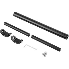 Qiilu Motorcycle Balance Bar, Aluminum Alloy CNC Balance Bar Crossbar Handlebar Extended Reinforcement for Motorcycle(Black)