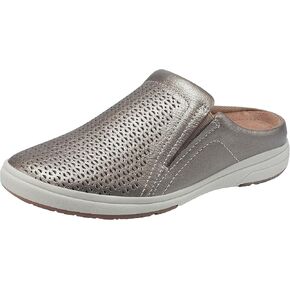 Earth Origins Women’s Emilia Sneaker I Slip-On Leather Clog with Breathable Cutouts for Everyday