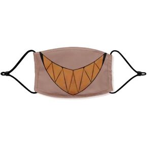 TLSDDTY Alastor Cosplay Mask Anime Mouth Mask Teeth Half Face Mask Prop Costume Accessories