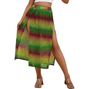 Bsubseach Wrap Skirt Bathing Suit Cover Up for Women Sarong Wraps Beach Cover Bikini Coverup Swimsuit Cover Ups Split Skirt