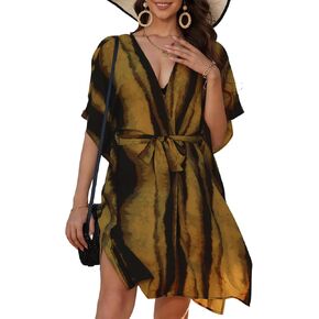 Bsubseach Tie Dye Kimonos for Women Beach Cover Up Boho Swimsuit Coverup Cardigan Open Front Summer Short Robe in Saudi Arabia