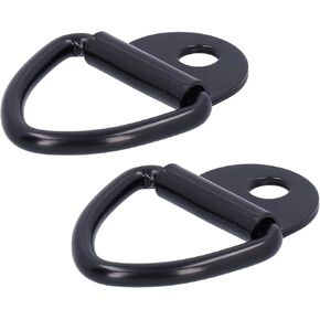 Trailer Hook, 2PCS Universal Tie Down Anchors Heavy Duty V?Ring Bolt On Flush Mount Black for Pickup SUV Boat Ship