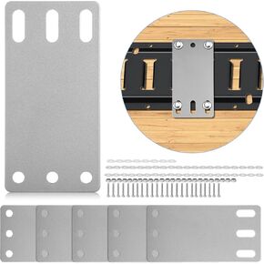 6 Pcs Upgrade Cargo E Track Plates, Heavy Duty E Track Plates Enhance The Stability and Safety of E Track Rail and can Hold Up to 2500 lbs, E Track Plates for Enclosed Lorries, Trailers, Trucks