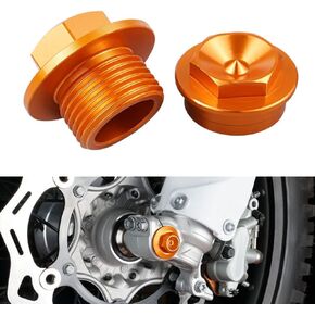 Orange Front Axle Lock Nut Bolts Screw M20XP1.5 Compatible with KTM 125-500 SX/SXF/XC/XCF/EXC/EXCF/XCW/TPI/SD/6D 2012-2023 - 70009082000