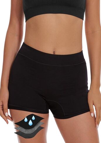 Overnight Period Shorts For Women, Leak-proof, Heavy Flow, Menstrual Absorbent Boyshorts in Kuwait