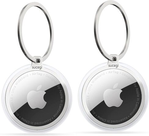 2 حزم Airtag حامل مفتاح حلقة AirTag حامل سلسلة المفاتيح مع حلقة الفولاذ المقاوم للصدأ غير مرئية سليم مع 2 حلقات سلسلة المفاتيح لعناصر Airtag Finder، مفتاح، حقائب الظهر in Saudi Arabia