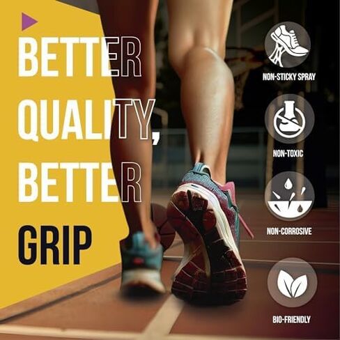 Performance Grip Spray for Basketball Shoes – Shoe Sole Protector Boosts Traction, Cleans & Refreshes Shoe Soles – Shoe Cleaner for Sport Shoes (4 Oz) in Saudi Arabia
