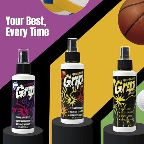 Performance Grip Spray for Basketball Shoes – Shoe Sole Protector Boosts Traction, Cleans & Refreshes Shoe Soles – Shoe Cleaner for Sport Shoes (4 Oz) in Saudi Arabia